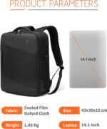 Arctic Hunter B00345 Laptop Backpack Bag With Expandable size USB Charging Waterproof Material Supports Laptop size upto 14.1 inches Capacity: upto 35 Ltrs - Image 3