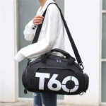 Fashion T60 Travel Duffel Gym Backpack ,With Shoe Compartment - Image 2