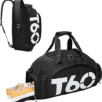 Fashion T60 Travel Duffel Gym Backpack ,With Shoe Compartment