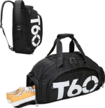 Fashion T60 Travel Duffel Gym Backpack ,With Shoe Compartment