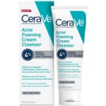CeraVe Acne Foaming Cream Cleanser With 4% Benzoyl Peroxide-150ml
