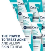 CeraVe Acne Foaming Cream Cleanser With 4% Benzoyl Peroxide-150ml - Image 6