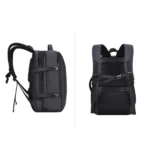 Shaolong- 2020-1# | 19 Inch Premium Quality Laptop Business And Travel Backpack With USB Port (Black) - Image 3