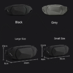 Ty-01 || 3D Hard Shell Crossbody Waist Bag ||Small (Black) - Image 7