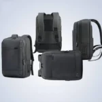 Arctic Hunter – B00328 | RHOMBUS Water Repellent Laptop Business And Professional Travel Backpack (Pattern Black) - Image 5
